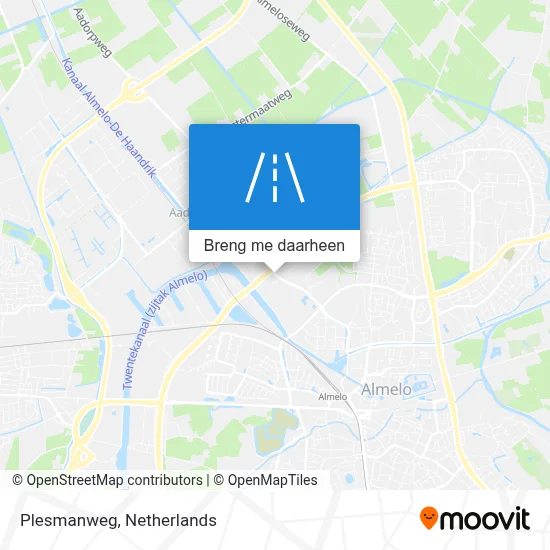 Plesmanweg kaart