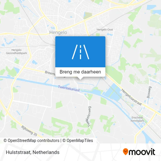 Hulststraat kaart