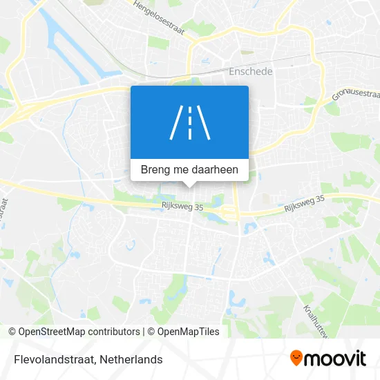 Flevolandstraat kaart