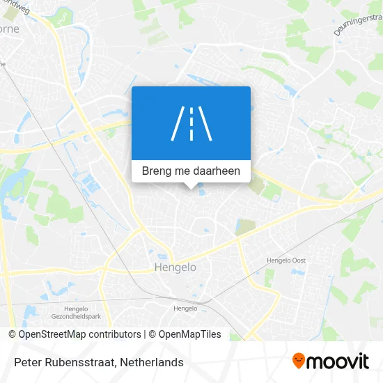 Peter Rubensstraat kaart