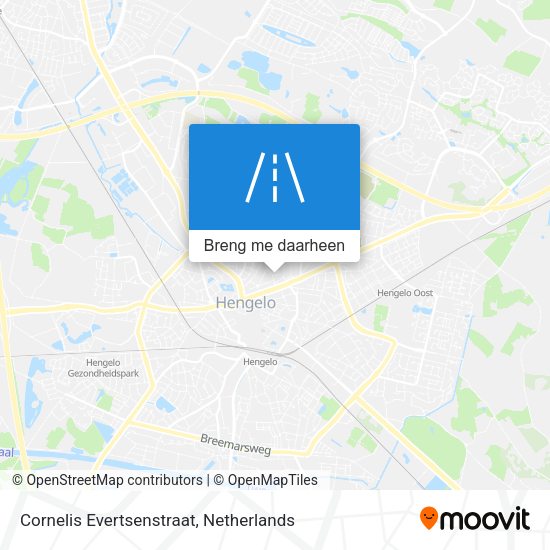 Cornelis Evertsenstraat kaart