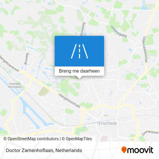 Doctor Zamenhoflaan kaart
