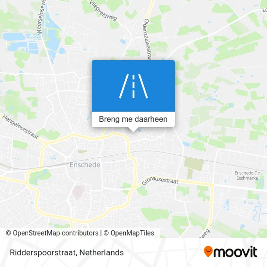 Ridderspoorstraat kaart