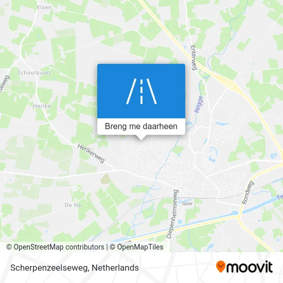 Scherpenzeelseweg kaart
