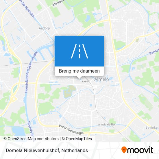 Domela Nieuwenhuishof kaart