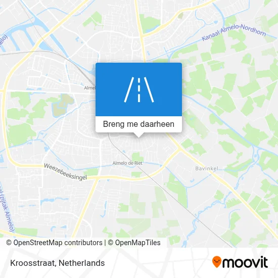 Kroosstraat kaart