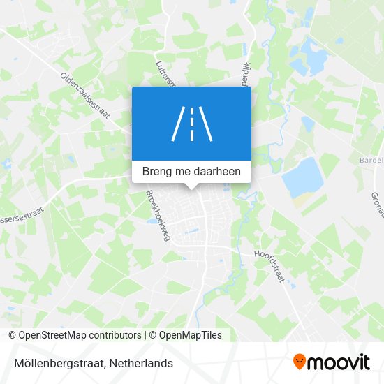 Möllenbergstraat kaart