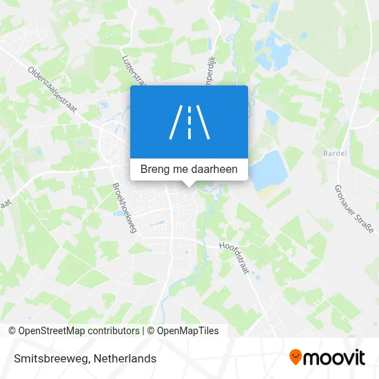 Smitsbreeweg kaart