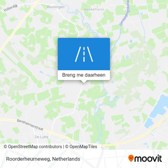 Roorderheurneweg kaart