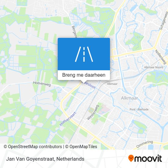 Jan Van Goyenstraat kaart