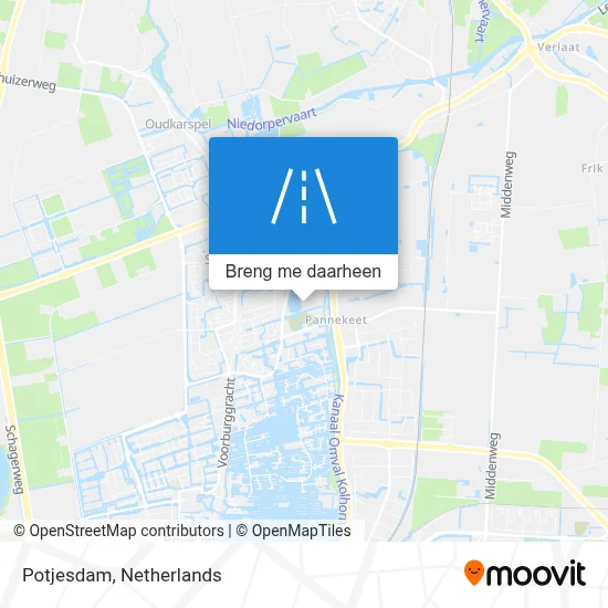 Potjesdam kaart