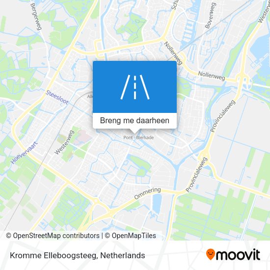 Kromme Elleboogsteeg kaart