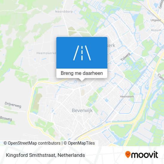 Kingsford Smithstraat kaart