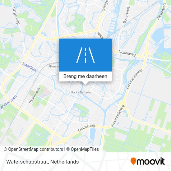 Waterschapstraat kaart