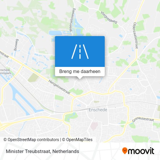 Minister Treubstraat kaart