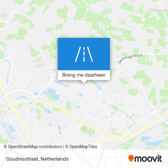 Goudvisstraat kaart