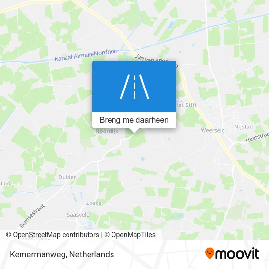Kemermanweg kaart