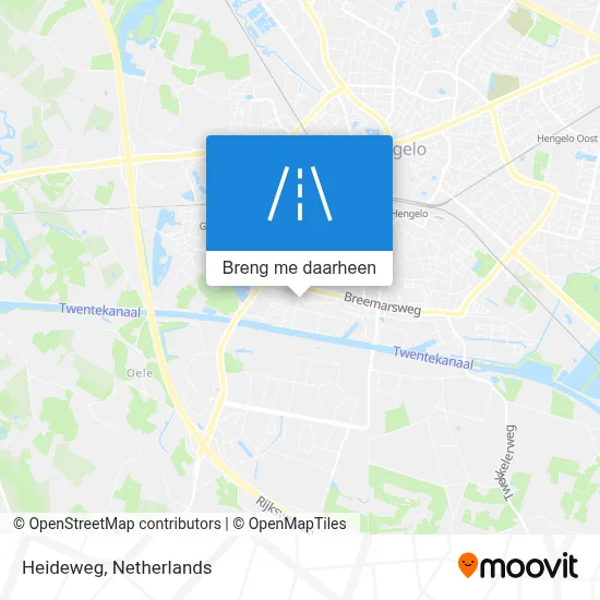 Heideweg kaart