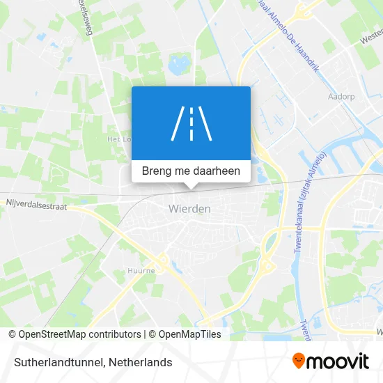 Sutherlandtunnel kaart