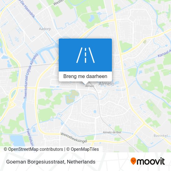 Goeman Borgesiusstraat kaart