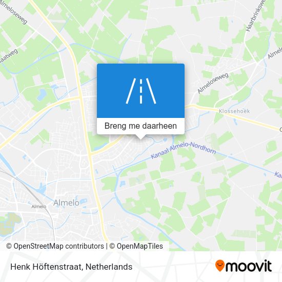 Henk Höftenstraat kaart