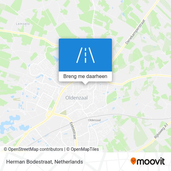 Herman Bodestraat kaart