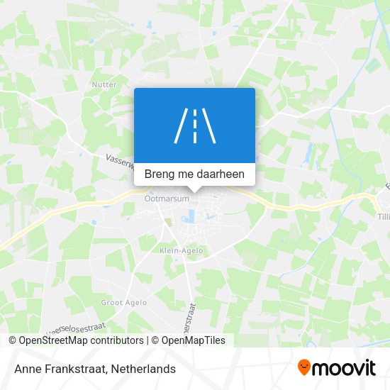 Anne Frankstraat kaart