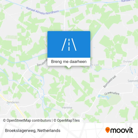 Broekslagerweg kaart