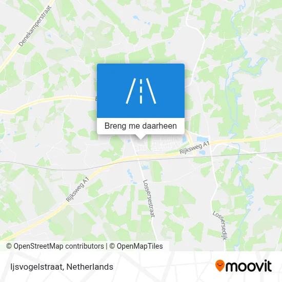 Ijsvogelstraat kaart