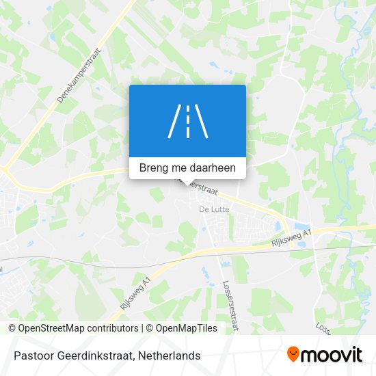 Pastoor Geerdinkstraat kaart