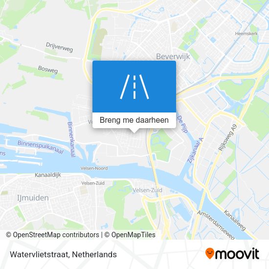 Watervlietstraat kaart