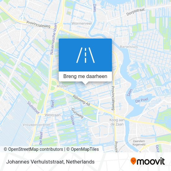 Johannes Verhulststraat kaart