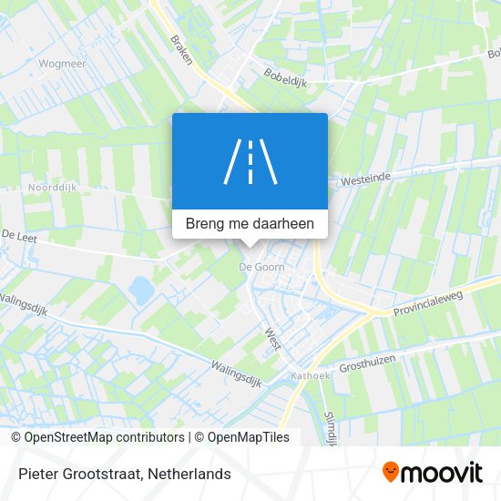 Pieter Grootstraat kaart
