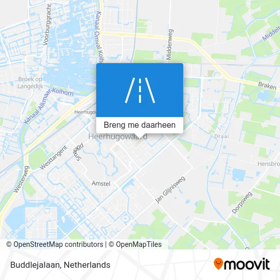 Buddlejalaan kaart