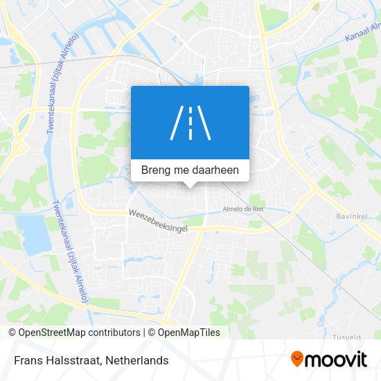 Frans Halsstraat kaart