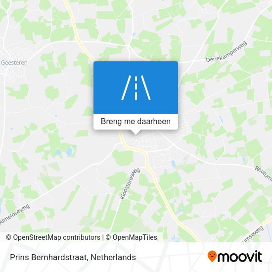 Prins Bernhardstraat kaart