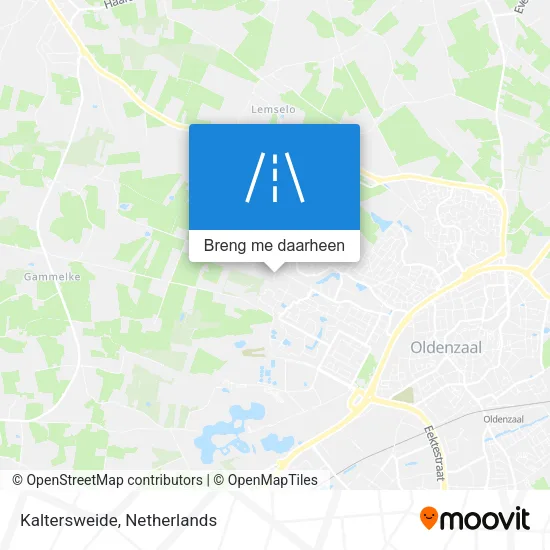Kaltersweide kaart