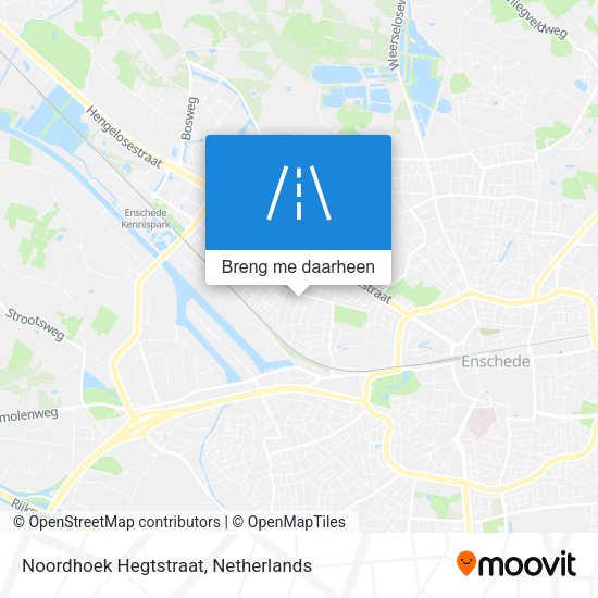 Noordhoek Hegtstraat kaart