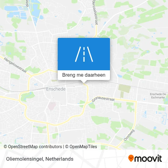 Oliemolensingel kaart