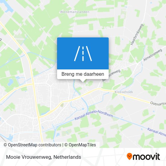 Mooie Vrouwenweg kaart
