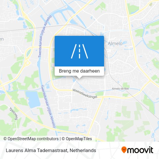 Laurens Alma Tademastraat kaart