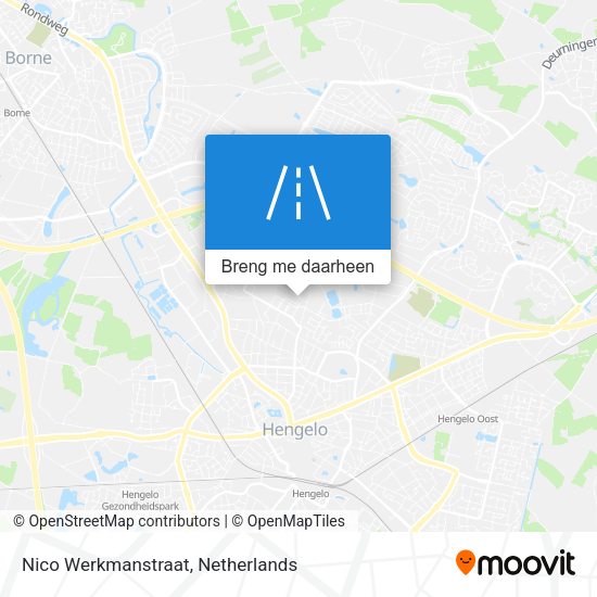 Nico Werkmanstraat kaart