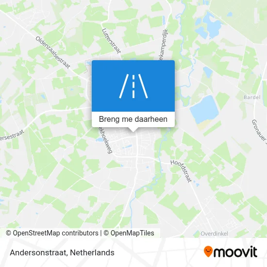 Andersonstraat kaart