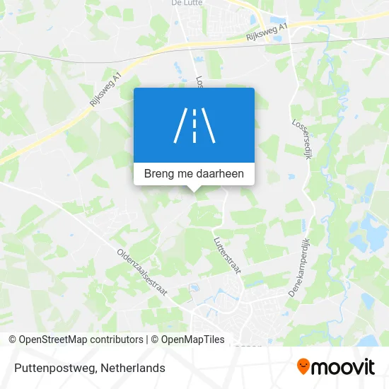 Puttenpostweg kaart