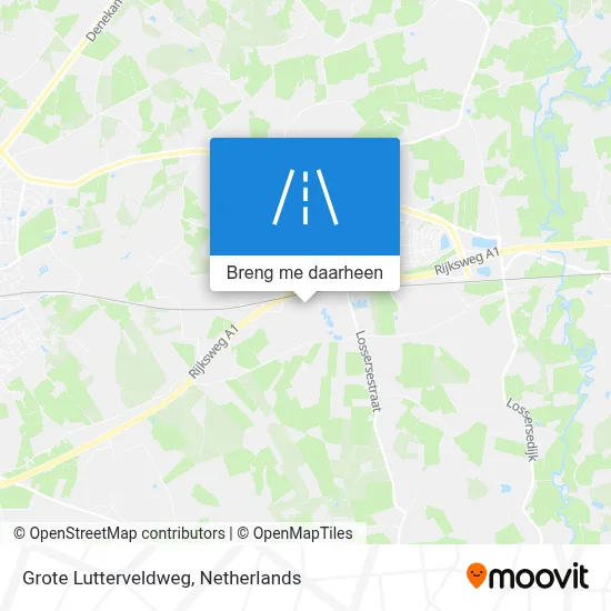 Grote Lutterveldweg kaart