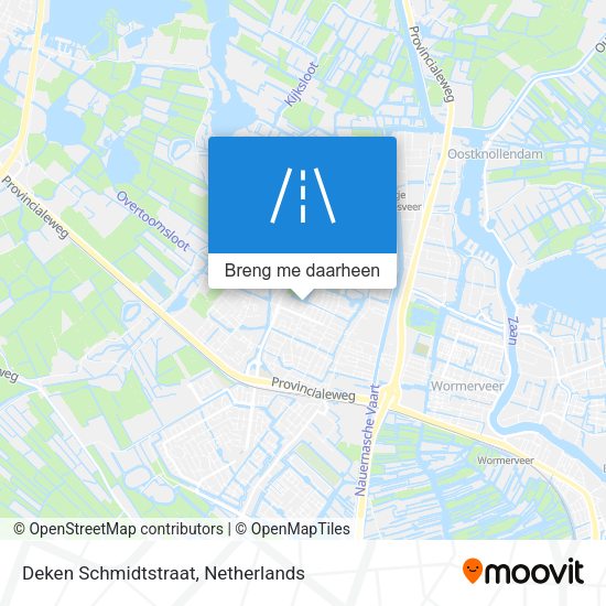 Deken Schmidtstraat kaart
