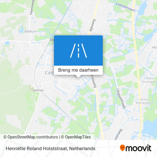 Henriëtte Roland Holststraat kaart