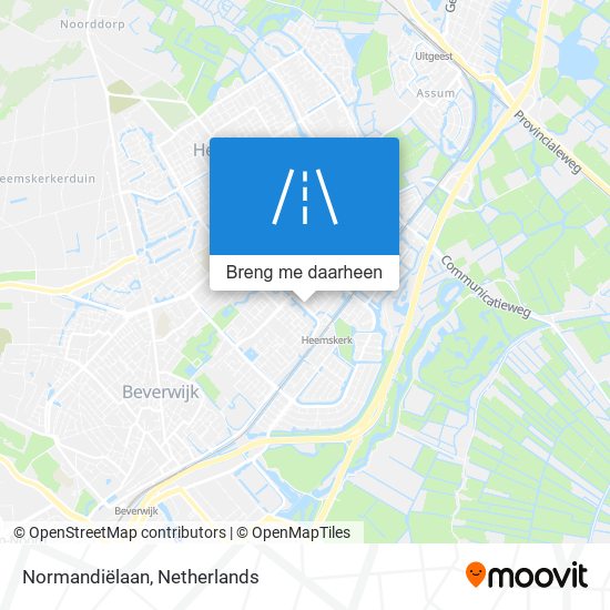 Normandiëlaan kaart