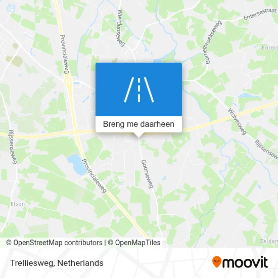 Trelliesweg kaart