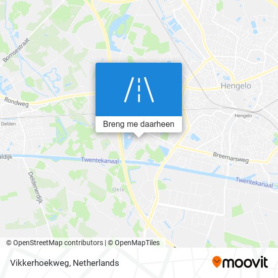 Vikkerhoekweg kaart